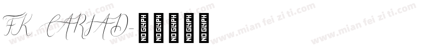 FK CARIAD字体转换